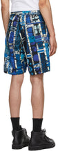 AÃ¯E Blue Stripe Motif EZ Shorts