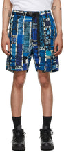 AÃ¯E Blue Stripe Motif EZ Shorts - Short de motif à rayures bleu rayons - 푸른 스트라이프 모티브 EZ 반바지