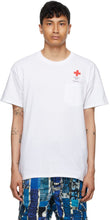 AÃ¯E White Cross Pocket T-Shirt - T-shirt de poche cross blanc aéré - 화이트 크로스 포켓 티셔츠