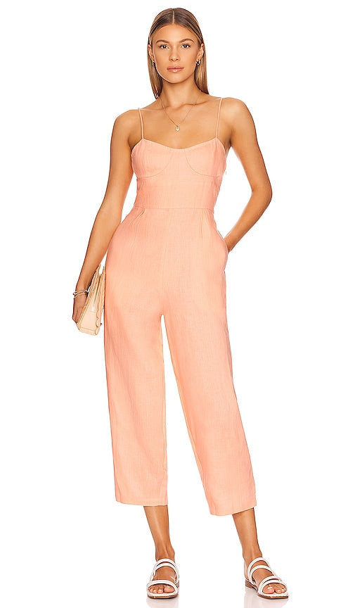 ACACIA Teddy Jumpsuit in Peach Combinaison acacia en peluche à pêche 桃子的相思泰迪连身裤