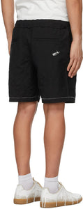 ADER error Black Distressed Shorts