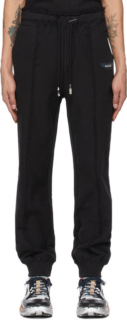 ADER error Black Duct Tape Lounge Pants - ADER Erreur pantalon de salon de canal de conduit noir - Ader 오류 블랙 덕트 테이프 라운지 바지