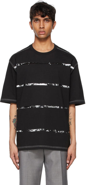 ADER error Black Tape T-Shirt - T-shirt de bande noire d'erreur ader - Ader 오류 블랙 테이프 T 셔츠
