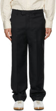 ADER error Black Wool Cut-Out Trousers - ADER Erreur Pantalon de découpage en laine noire - Ader 오류 검은 양모 컷 아웃 바지