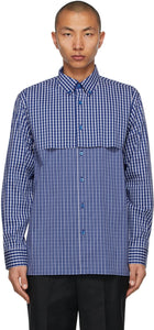 ADER error Blue Check Shirt - ADER Erreur Bleue Chemise Chemise - Ader 오류 블루 체크 셔츠