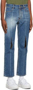ADER error Blue Collage Pollshing Jeans