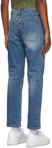 ADER error Blue Collage Pollshing Jeans