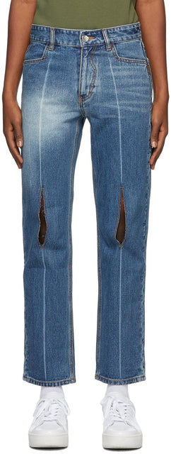 ADER error Blue Collage Pollshing Jeans - Ader Erreur Blue Collage Bondshing Jeans - ader 오류 블루 콜라주 pollshing 청바지