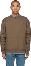 ADER error Brown Oversized Kangaroo Pocket Sweatshirt - ADER Erreur Sweat-shirt de poche Kangouroue surdimensionné marron - Ader 오류 브라운 특대 캥거루 포켓 스웨터