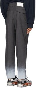 ADER error Grey Wool Pollution Trousers