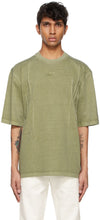 ADER error Khaki Needle Logo T-Shirt - Erreur adertive Khaki aiguille logo T-shirt - Ader 오류 Khaki 바늘 로고 티셔츠