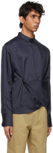 ADER error Navy Croll Shirt