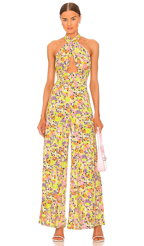 AFRM Pamela Slinky Jumpsuit in Lemon Afrm Pamela Slinky Suit en citron 柠檬中的Afrm Pamela Slinky连身裤