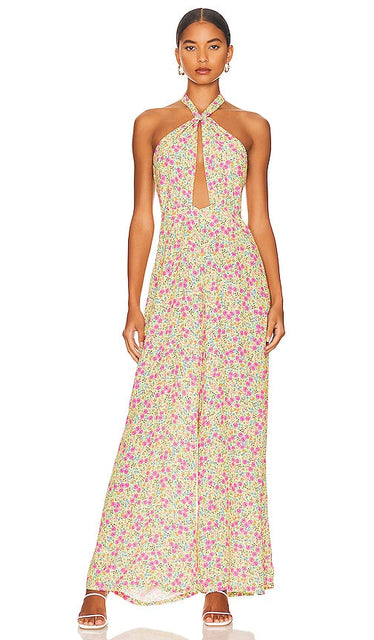 AFRM x REVOLVE Karis Jumpsuit in Yellow Afrm x Revolve Karis Jumpsuit en jaune AFRM X旋转Karis连身裤穿着黄色