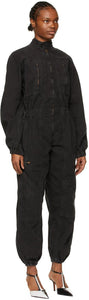 AGOLDE Black Marin Utility Zip Jumpsuit