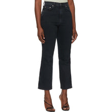 AGOLDE Black Pinch Waist High Rise Kick In Realm Jeans