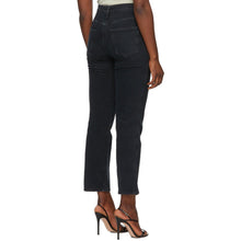 AGOLDE Black Pinch Waist High Rise Kick In Realm Jeans