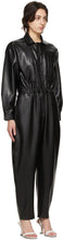 AGOLDE Black Vegan Leather '80s Jumpsuit