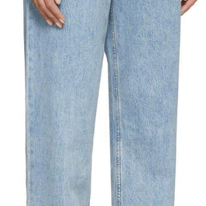 AGOLDE Blue Baggy Mid Rise Pleated Oversized Jeans BlackSkinny