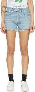 AGOLDE Blue Parker Vintage Shorts - Agolde Blue Parker Vintage Shorts - Agolde 블루 파커 빈티지 반바지