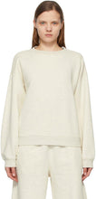 AGOLDE Off-White Nolan Drop Shoulder Sweatshirt - Sweat-shirt à l'épaule nolan à Nolan Agolde - Agolde Off-White Nolan 드롭 어깨 스웨터