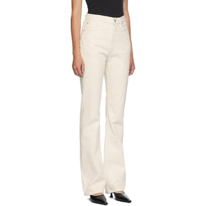AGOLDE Off-White Vintage High Rise Flare Jeans