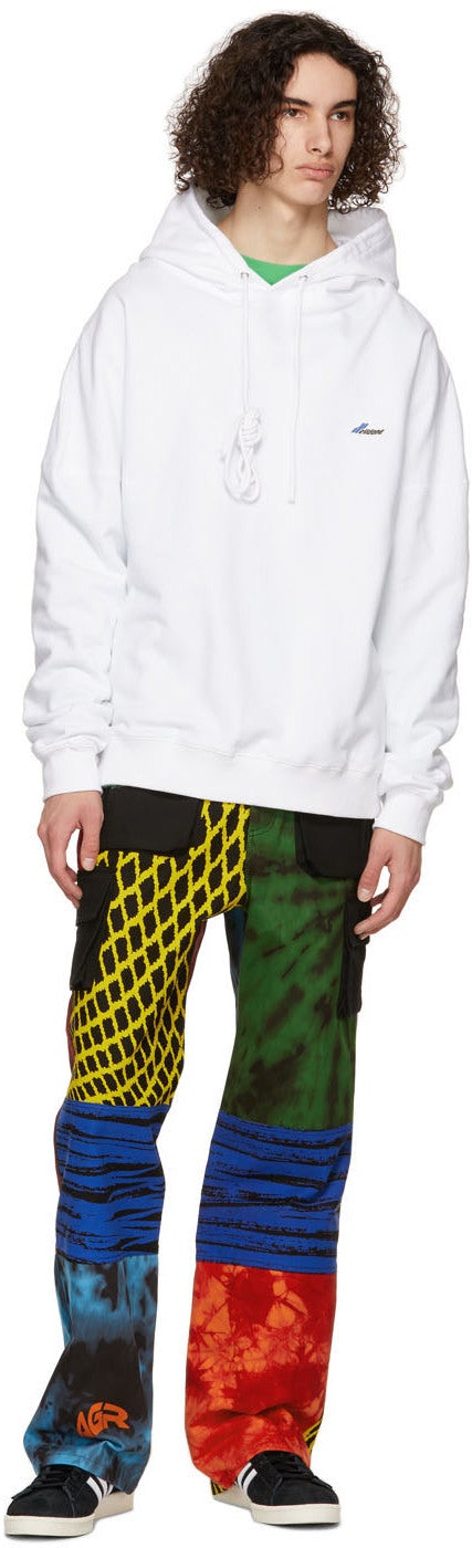 AGR SSENSE Exclusive Multicolor Hand-Printed Cargo Pants
