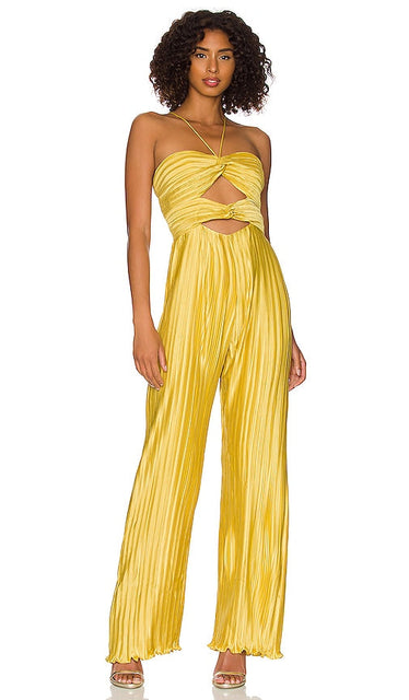 AIIFOS Miriam Jumpsuit in Lemon Combinaison aiifos miriam en citron Aiifos Miriam连身裤穿着柠檬