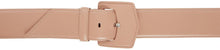 ALAÃA Beige Oversized Flat Buckle Belt - Alaã une ceinture de boucle plate beige surdimensionnée - AlaÃ 베이지 색 대형 플랫 버클 벨트