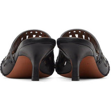 ALAÃA Black Openwork Decoupe Sandals