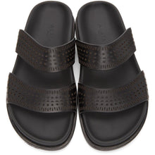 ALAÃA Black Vienne Vague Flat Mules