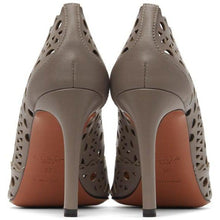 ALAÃA Taupe Leather Vienne Heels