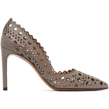 ALAÃA Taupe Leather Vienne Heels - Alaã a cuir Taupe Vienne Talons - AlaÃ Taupe 가죽 비엔네 발 뒤꿈치