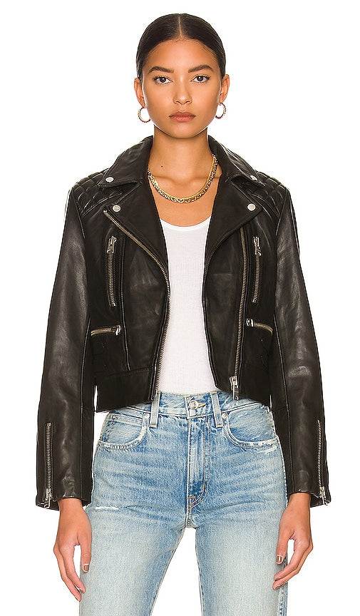 ALLSAINTS Sulby Biker Jacket in Black AllSaints Sulby Biker Veste en noir Allsaints Sulby Biker夹克黑色