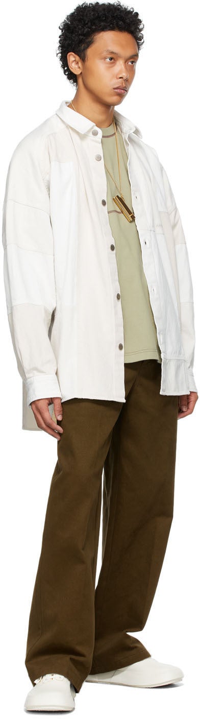 AMBUSH Beige Overstitched Jersey T-Shirt