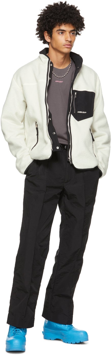 AMBUSH Black Nylon Track Trousers