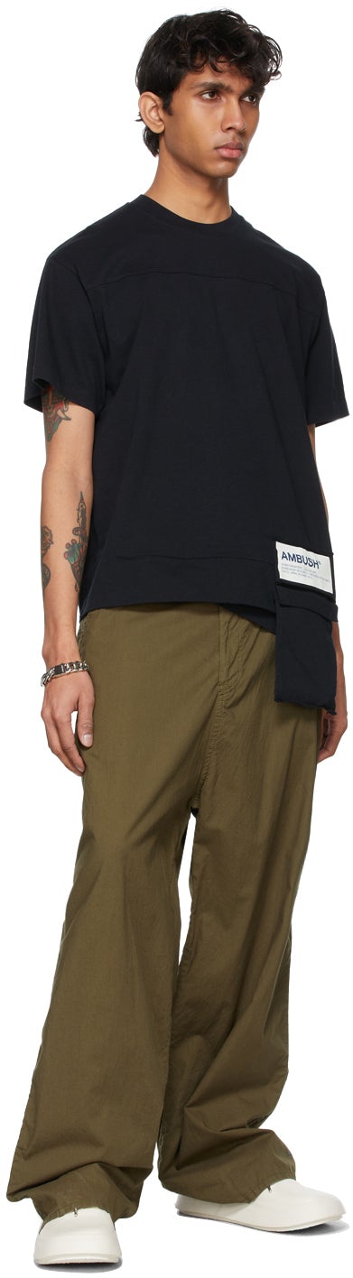 AMBUSH Black Packable New Waist Pocket T-Shirt