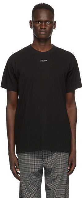 AMBUSH Black XL Logo T-Shirt - T-shirt Logo de l'embuscade Noir XL - 매복 블랙 XL 로고 티셔츠