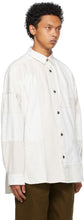 AMBUSH White Denim Patchwork Shirt