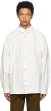 AMBUSH White Denim Patchwork Shirt - Chemise patchwork denim blanc embuscade - 매복 화이트 데님 패치 워크 셔츠