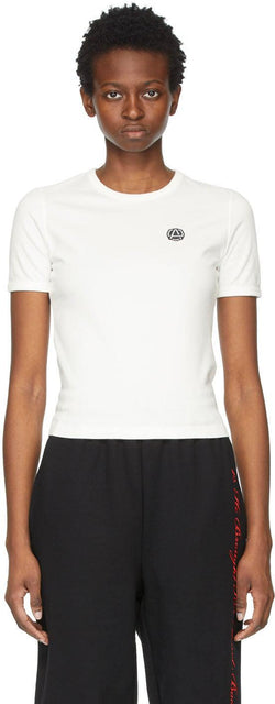 AMBUSH White Emblem Slim-Fit T-Shirt - T-shirt Slim-Fit Emblème d'embuscade - 매복 화이트 엠블럼 슬림 피트 티셔츠