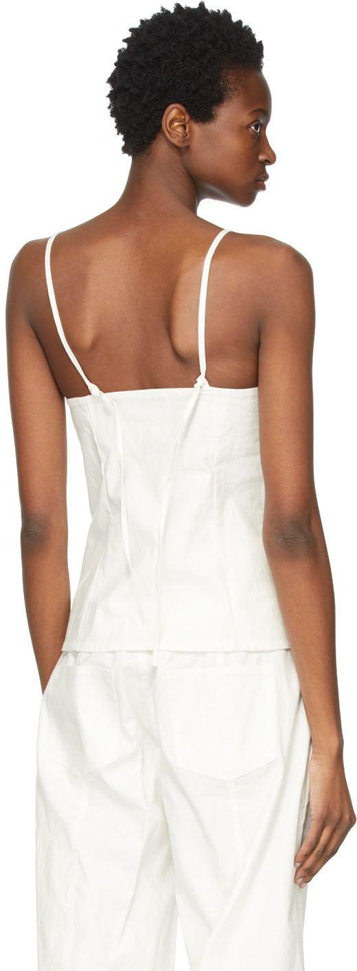 AMBUSH White Linen Camisole – BlackSkinny