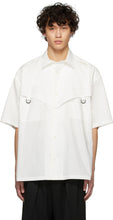 AMBUSH White Short Sleeve Shirt - Chemise à manches courtes en embuscade - 매복 화이트 짧은 소매 셔츠