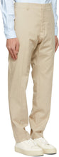 AMI Alexandre Mattiussi Beige Cigarette Fit Trousers