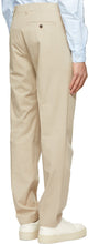 AMI Alexandre Mattiussi Beige Cigarette Fit Trousers