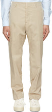 AMI Alexandre Mattiussi Beige Cigarette Fit Trousers - Pantalon AMI Alexandre Mattiussi Beige Fit - Ami Alexandre Mattiussi 베이지 색 담배 적합 바지