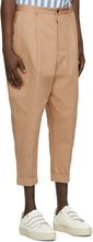AMI Alexandre Mattiussi Beige Oversized Carrot Fit Trousers
