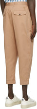 AMI Alexandre Mattiussi Beige Oversized Carrot Fit Trousers
