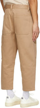 AMI Alexandre Mattiussi Beige Worker Fit Trousers