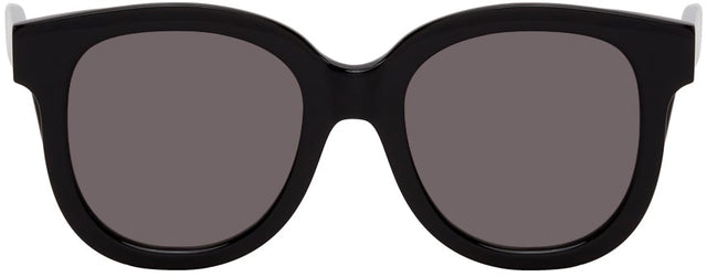 AMI Alexandre Mattiussi Black Round Sunglasses - Ami Alexandre Mattiussi Black Round Sunglasses - Ami Alexandre Mattiussi 블랙 라운드 선글라스